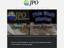 Tablet Screenshot of jpoabsorbents.com